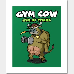 gym t-shirt | cow t shirts Posters and Art